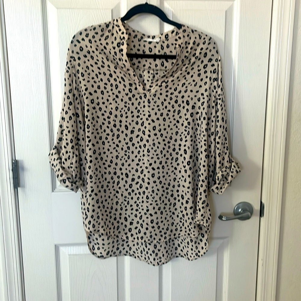 Lush Leopard Print Blouse